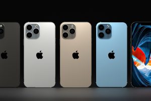Plusieurs smartphones qui montrent les différences entre l'iPhone 14 et l'iPhone 13
