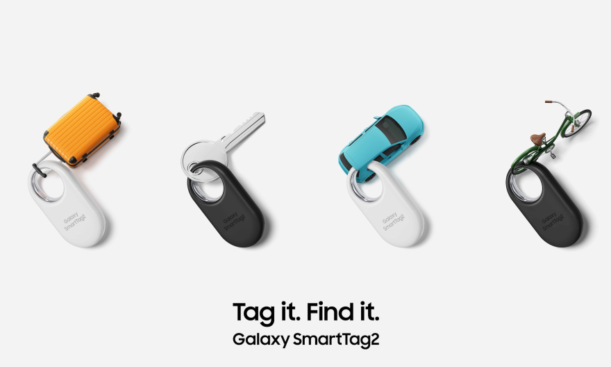 Image publicitaire du SmartTag2 de Samsung