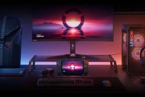 Lenovo Legion Go dans un décor gaming