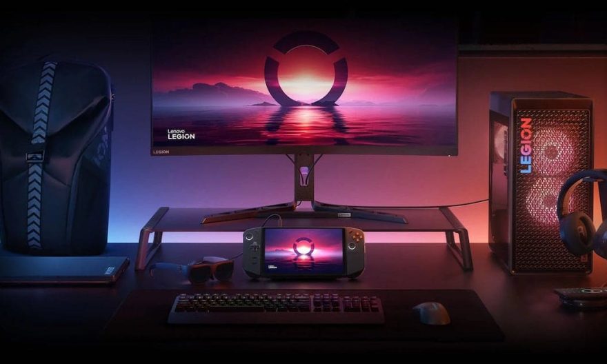 Lenovo Legion Go dans un décor gaming