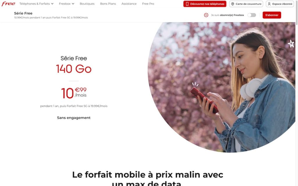 Free Mobile et son nouveau forfait à 10,99 €
