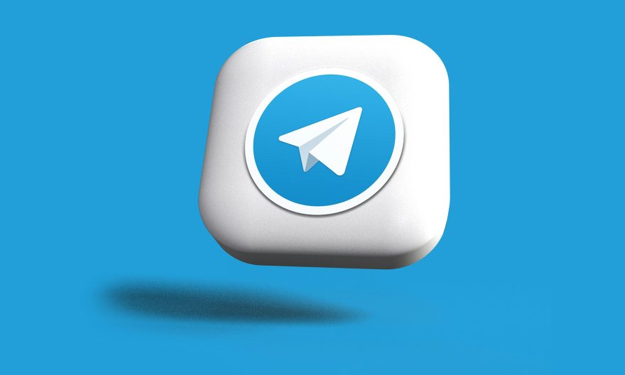 Logo Telegram 3D