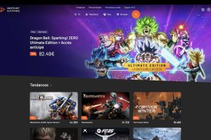 Instant Gaming - page d'accueil