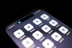 Logo Gemini sur mobile