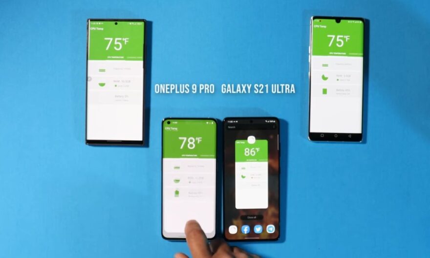 Quel cœur CPU déclenche les pics thermiques sur l’Exynos 2100 avec GPS actif