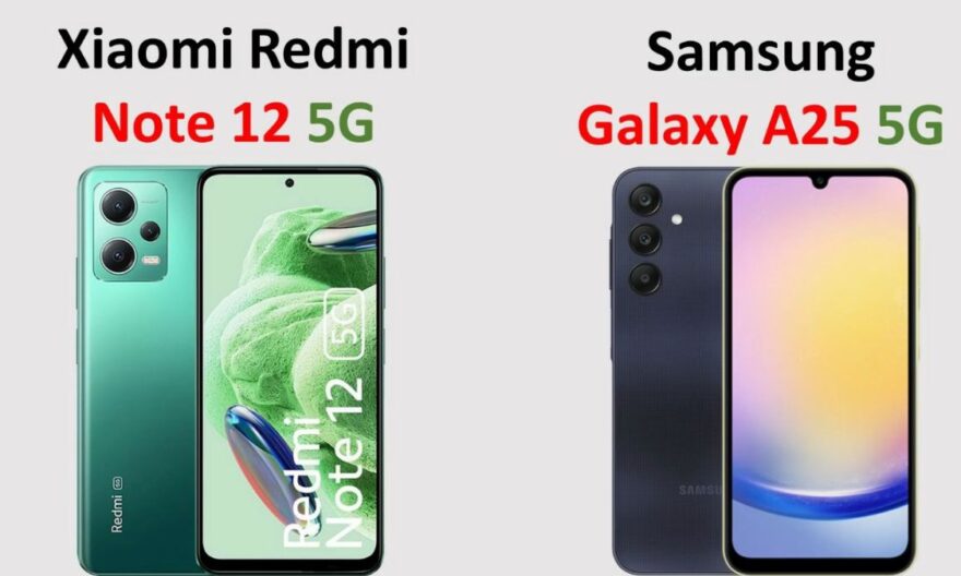 Samsung Galaxy A25 ou Redmi Note 12 lequel vieillit le mieux