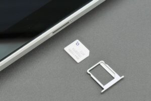 Carte SIM à insérer dans une tablette connectée en 5G