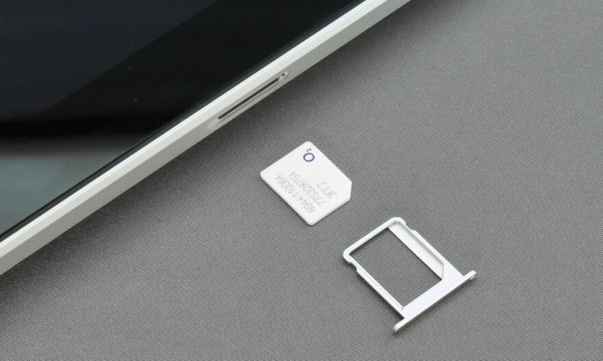 Carte SIM à insérer dans une tablette connectée en 5G