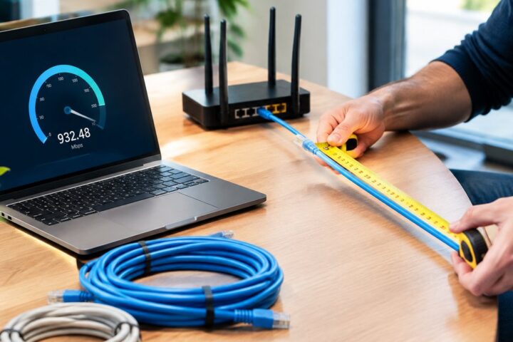 Comment choisir la longueur optimale d&rsquo;un câble RJ45 pour un débit internet optimal ?